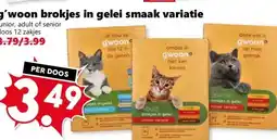 Coop g'woon brokjes in gelei smaak variatie aanbieding