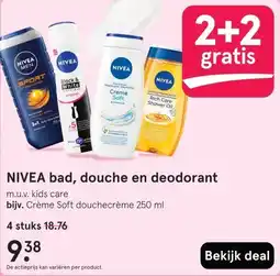 Etos NIVEA bad, douche en deodorant aanbieding