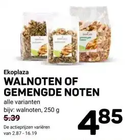Ekoplaza WALNOTEN OF GEMENGDE NOTEN aanbieding