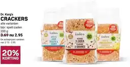 Ekoplaza Dr. Karg's CRACKERS aanbieding