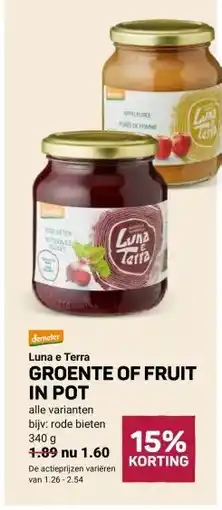 Ekoplaza GROENTE OF FRUIT IN POT aanbieding