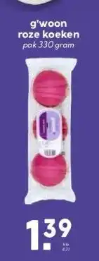 Boon`s Markt g'woon roze koeken aanbieding