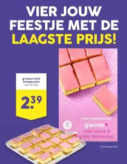 Boon`s Markt g'woon mini tompoucen aanbieding