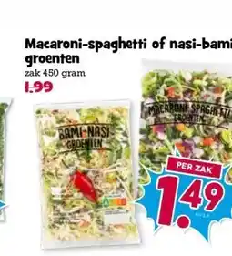 Boon`s Markt Macaroni-spaghetti of nasi-bami groenten aanbieding