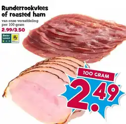 Boon`s Markt Runderrookvlees of roasted ham aanbieding
