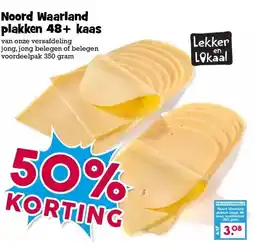 Boon`s Markt Noord Waarland plakken 48+ kaas aanbieding