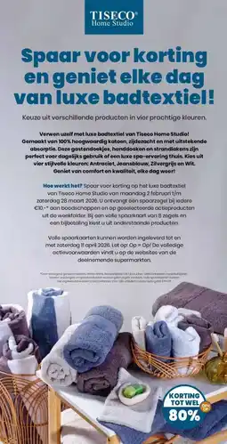 Boon`s Markt Spaar voor korting en geniet elke dag van luxe badtextiel! aanbieding