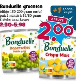 Boon`s Markt Bonduelle groenten aanbieding