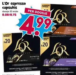 Boon`s Markt L'Or espresso capsules aanbieding