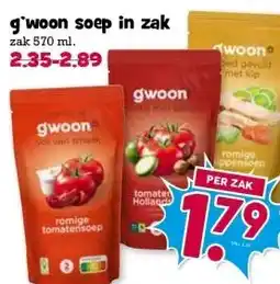 Boon`s Markt g'woon soep in zak aanbieding