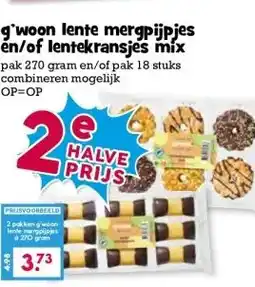 Boon`s Markt g'woon lente mergpijpjes en/of lentekransjes mix aanbieding