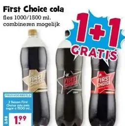 Boon`s Markt First Choice cola aanbieding