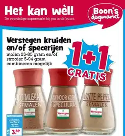Boon`s Markt Verstegen kruiden en/of specerijen aanbieding