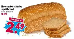 Boon`s Markt Boonacker stevig speltbrood aanbieding