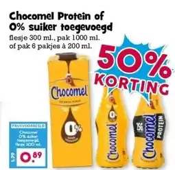 Boon`s Markt Chocomel Protein of 0% suiker toegevoegd aanbieding