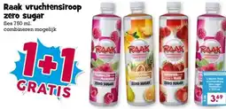 Boon`s Markt Raak vruchtensiroop zero sugar aanbieding