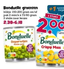 Boon`s Markt Bonduelle groenten aanbieding