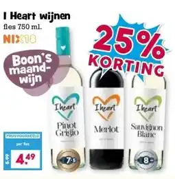 Boon`s Markt I Heart wijnen aanbieding