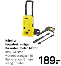 Karwei Kärcher hogedrukreiniger K4 Water Cooled Motor aanbieding