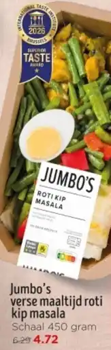 Jumbo Jumbo's verse maaltijd roti kip masala aanbieding