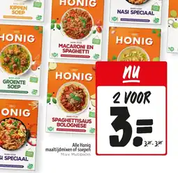 Jumbo Alle Honiq maaltijdmixen of soepeň aanbieding