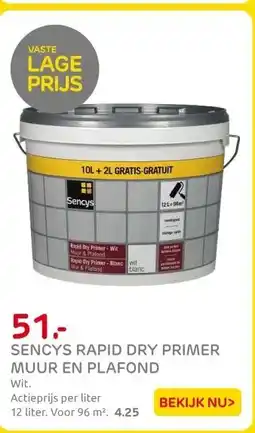 Praxis Sencys Rapid Dry Primer - Muur en aanbieding