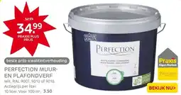 Praxis Perfection Muur & Plafond Muurverf - Mat aanbieding