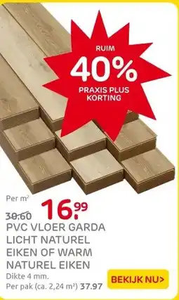 Praxis PVC vloer - Warm Naturel Eiken - Micro aanbieding