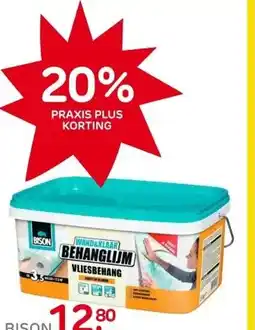 Praxis Bison Wand&Klaar Behanglijm Vlies - Wit aanbieding