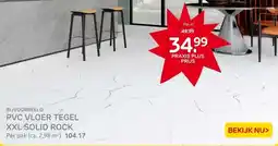 Praxis PVC-tegel XXL Solid Rock Light Marble - aanbieding