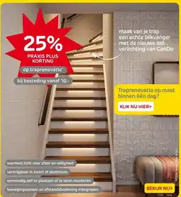 Praxis op traprenovatie aanbieding