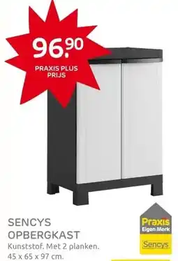 Praxis Sencys lage kast grijs donker grijs aanbieding