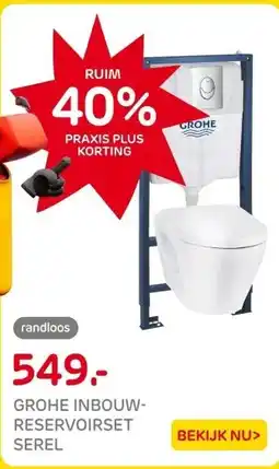 Praxis Grohe Solido Inbouwtoilet set met aanbieding