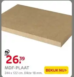 Praxis MDF-PLAAT aanbieding