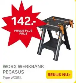 Praxis Worx werkbank WX051 Pegasus kunststof aanbieding