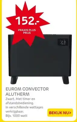 Praxis Eurom Alutherm 1000 Wifi Black aanbieding