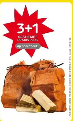 Praxis op haardhout aanbieding