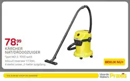 Praxis KÄRCHER NAT/DROOGZUIGER aanbieding