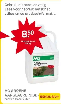 Praxis HG Groene Aanslagreiniger Gebruiksklaar aanbieding