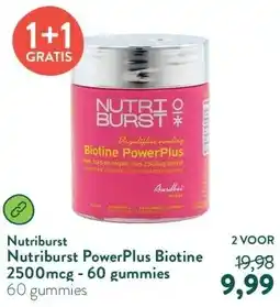 Holland & Barrett Nutriburst PowerPlus Biotine 2500mcg - 60 gummies aanbieding