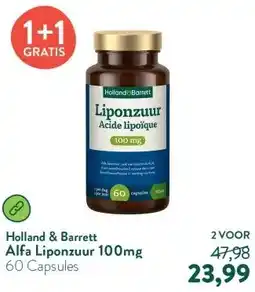 Holland & Barrett Alfa Liponzuur 100mg aanbieding