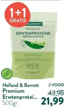 Holland & Barrett Premium Erwtenproteïne Poeder aanbieding