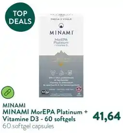 Holland & Barrett MINAMI MorEPA Platinum + Vitamine D3 - 60 softgels aanbieding