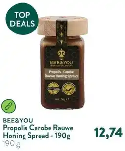 Holland & Barrett Propolis Carobe Rauwe Honing Spread - 190g aanbieding