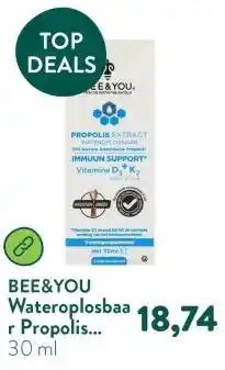 Holland & Barrett Wateroplosbaar Propolis Extract 15% Vitamine D3 + K2 aanbieding