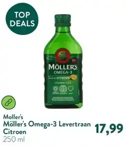 Holland & Barrett Möller's Omega-3 Levertraan Citroen aanbieding