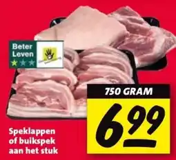 Nettorama Speklappen of buikspek aan het stuk aanbieding