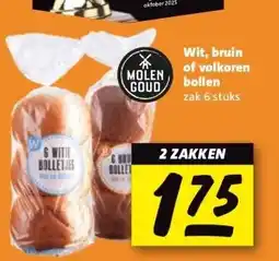 Nettorama Wit, bruin of volkoren bollen aanbieding
