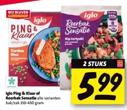 Nettorama Iglo Ping & Klaar of Roerbak Sensatie aanbieding