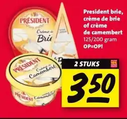 Nettorama President brie, crème de brie of crème de camembert aanbieding